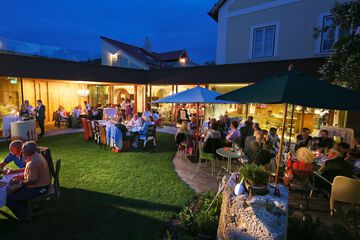 Outdoor wedding area