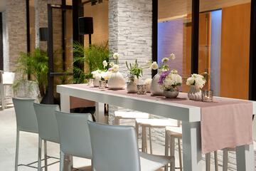 Outdoor banquet area