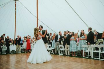 Outdoor wedding area