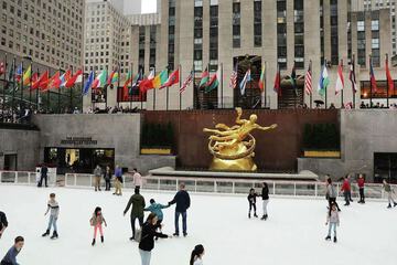 Ice skating