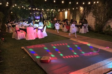 Outdoor banquet area