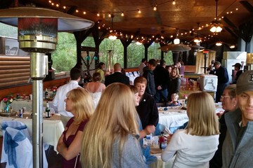 Outdoor wedding area