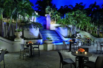 Outdoor banquet area