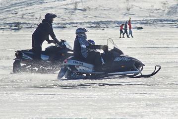 Snowmobiling