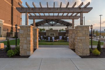 Outdoor banquet area