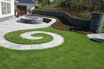 Outdoor wedding area