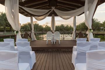 Outdoor wedding area