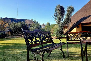 Outdoor banquet area