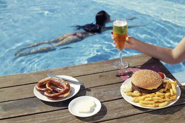 Poolside bar