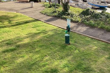 Outdoor banquet area
