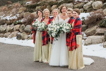 Outdoor wedding area