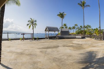 Outdoor wedding area