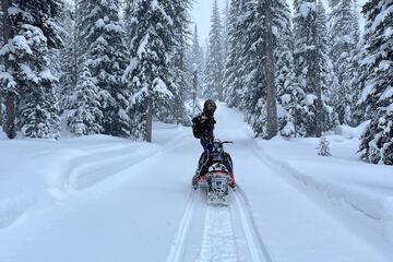 Snowmobiling