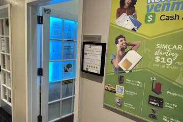 Check-in/check-out kiosk