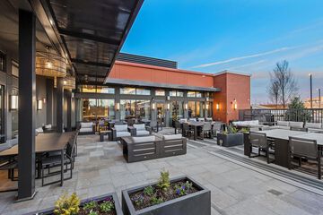 Outdoor banquet area