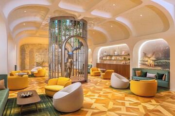Lobby sitting area