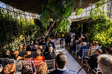 Outdoor wedding area