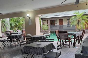 Outdoor banquet area