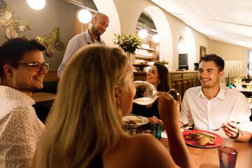 Couples dining