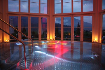 Indoor spa tub