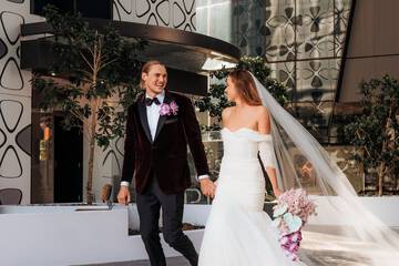 Outdoor wedding area