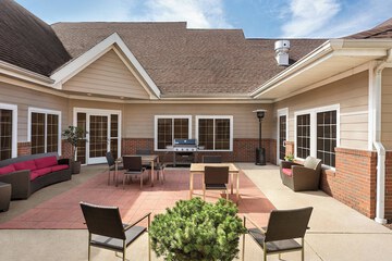 Outdoor banquet area