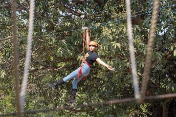 Ziplining