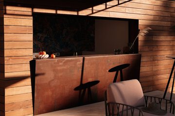 Poolside bar