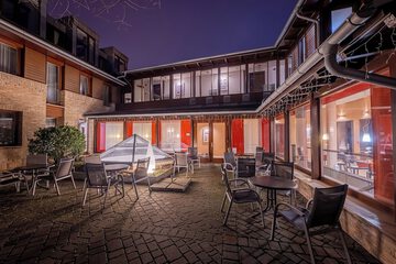 Outdoor banquet area