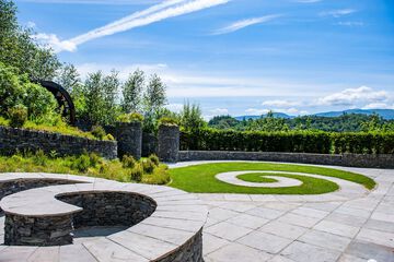 Outdoor wedding area
