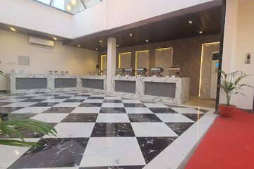 Outdoor banquet area