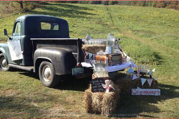 Outdoor wedding area