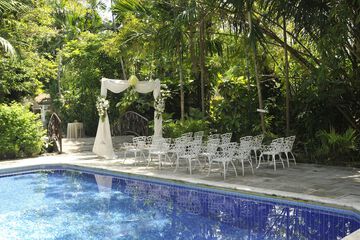 Outdoor wedding area