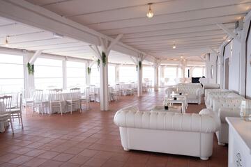 Outdoor wedding area