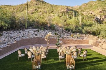 Outdoor wedding area