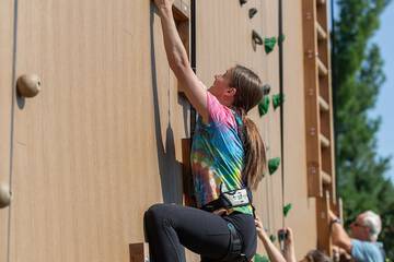 Outdoor rock climbing