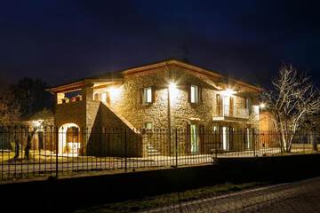 Front of property - evening/night