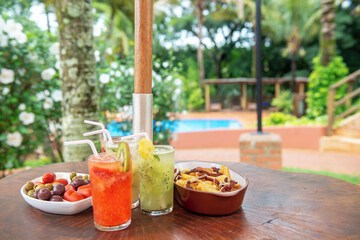 Poolside bar