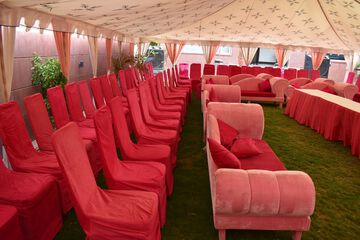 Outdoor wedding area
