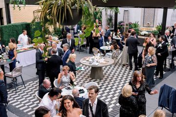 Outdoor wedding area