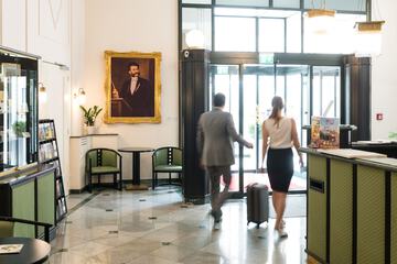Interior entrance