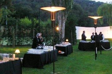 Outdoor wedding area