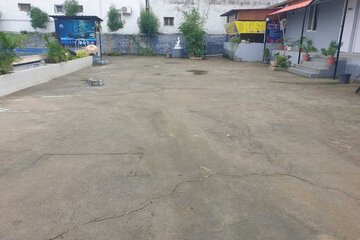 Outdoor banquet area