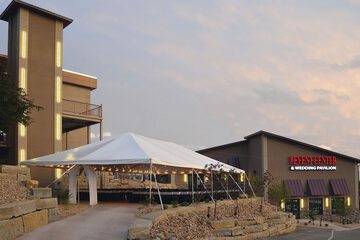 Outdoor wedding area