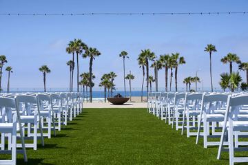 Outdoor wedding area