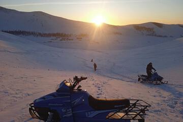 Snowmobiling