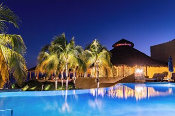 Outdoor wedding area