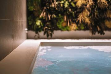 Indoor spa tub