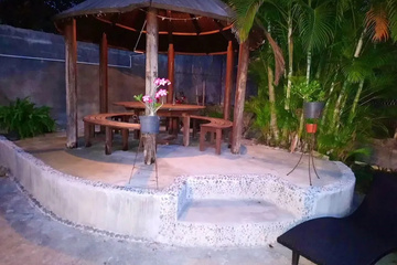 outside