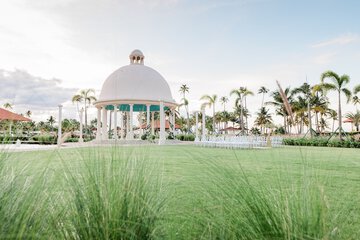 Outdoor wedding area